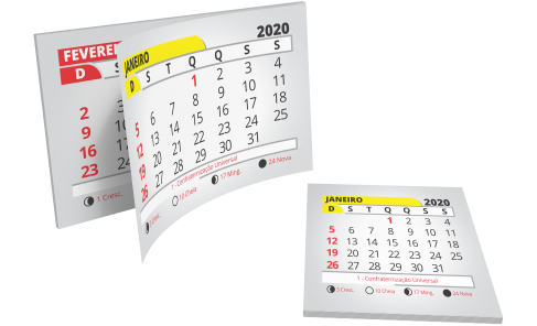 Bloco de Calendário 4x5cm 
